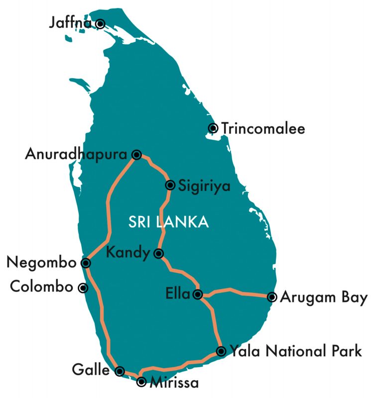 De ultieme reisroute voor Sri Lanka + tips REISJUNK