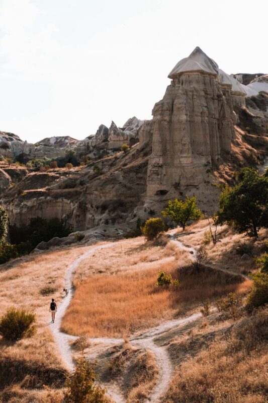 De pigeon valley is de prefect plek voor een korte hike in Cappadocië